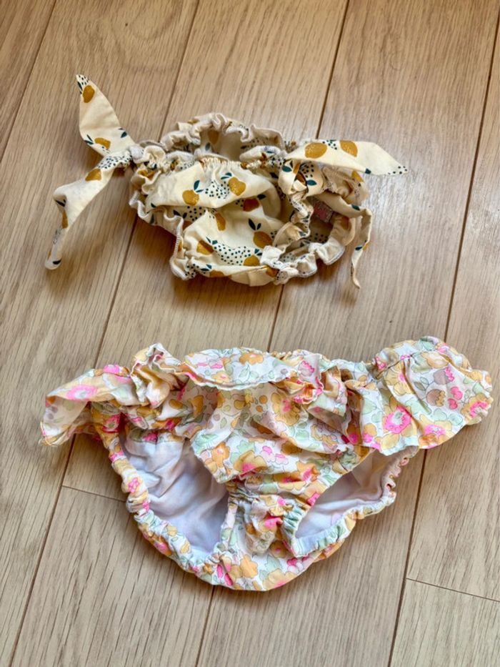 Lot de 2 culottes de bain 12 mois