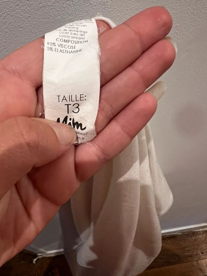 Tunique noir et blanche mim taille l - photo numéro 4