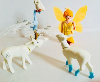 Playmobil - fée, biche, cerf