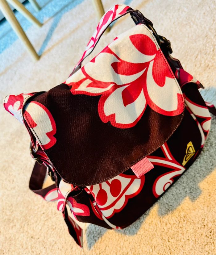 Sacoche ROXY rose et marron - photo numéro 4