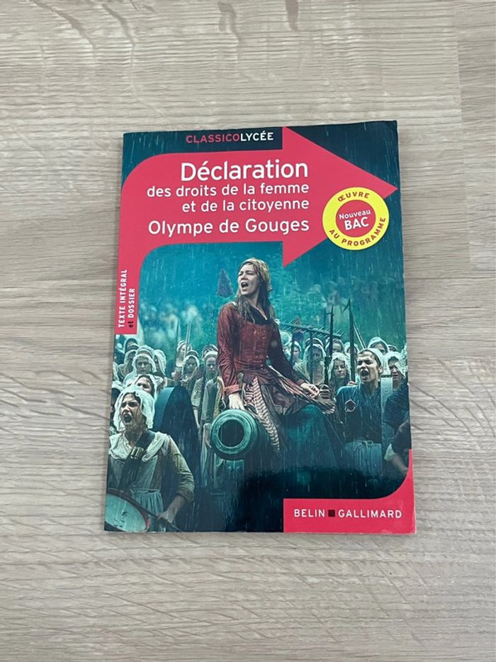 Livre La DDFC de Olympes de Gouges