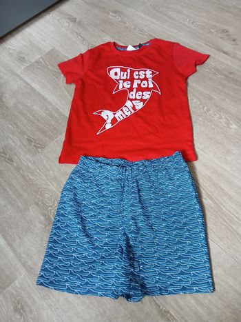 Ensemble 8 ans garçon à motifs