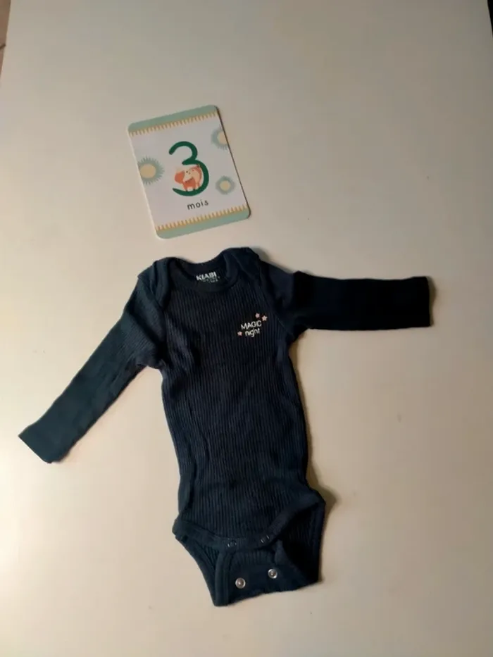 Lot de 3 bodies bébé Taille 3 mois Kiabi - photo numéro 6