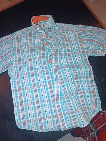 Chemise manches courtes tex 5 ans