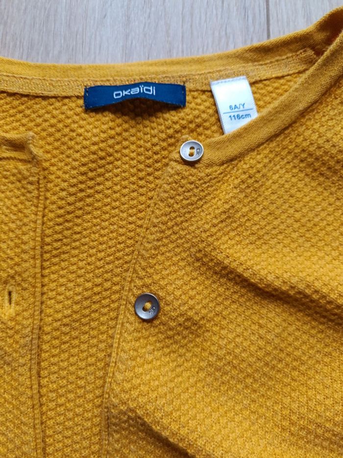 Gilet fille jaune - photo numéro 3