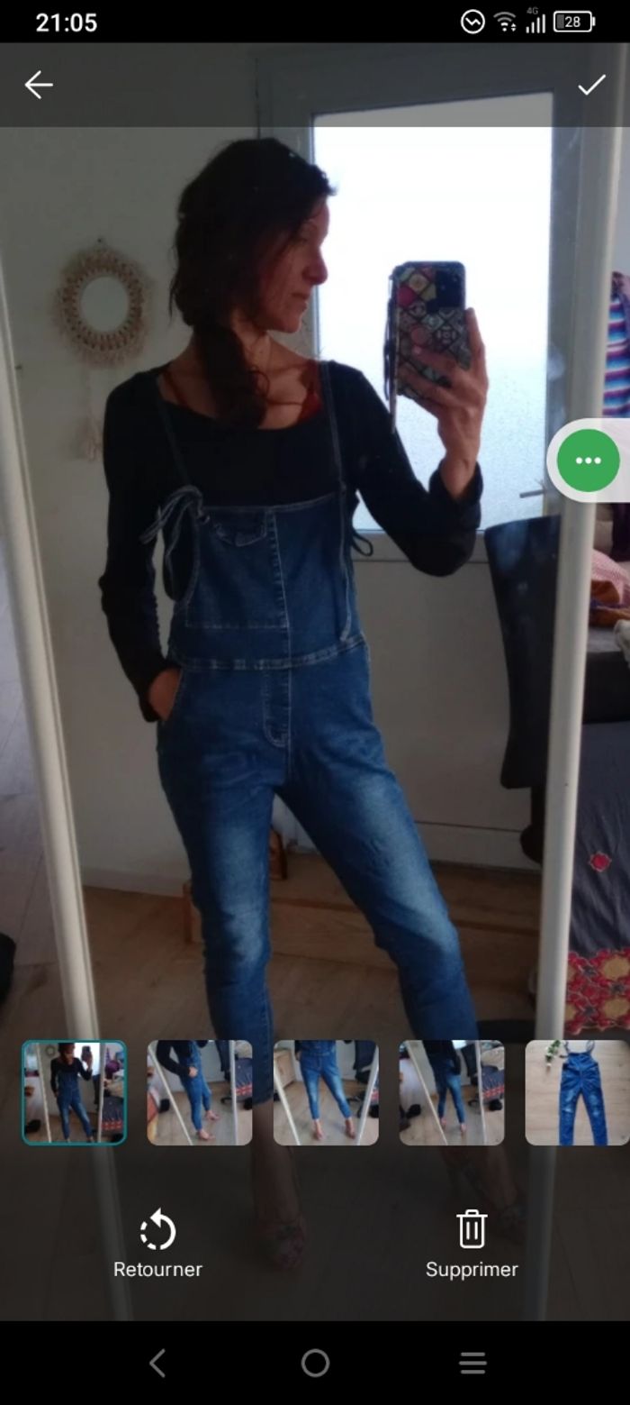 Salopette femme 36 jean c71 - photo numéro 1