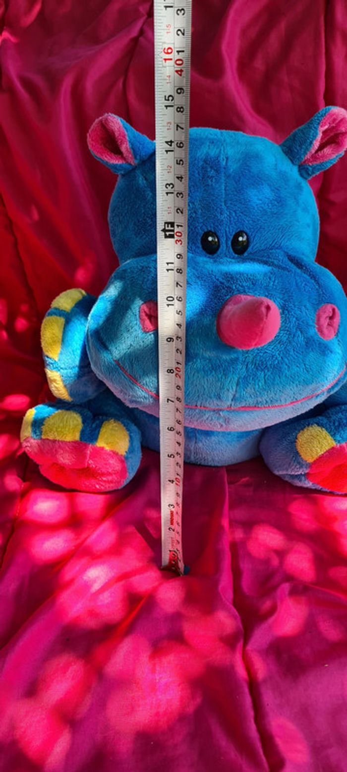Hippopotame Géant ! bleu multicolore Logitoys - photo numéro 7