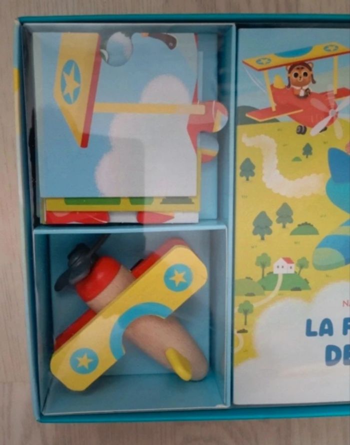 Coffret la folle course des avions Auzou NEUF - photo numéro 3