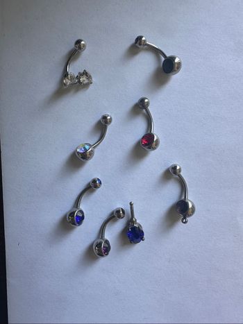 Lot 8 percings nombril