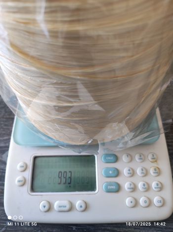 Raphia grosse bobine 993 g beige