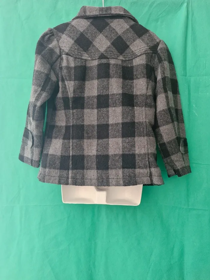 Manteau à carreaux 5 ans Sans marque - photo numéro 3
