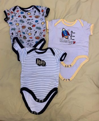 Body à manches courtes et longues, lot de 5