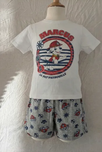 Pyjama court été Pat' Patrouille "Marcus" - 5 ans (108 cm) - Petit prix (Taché)