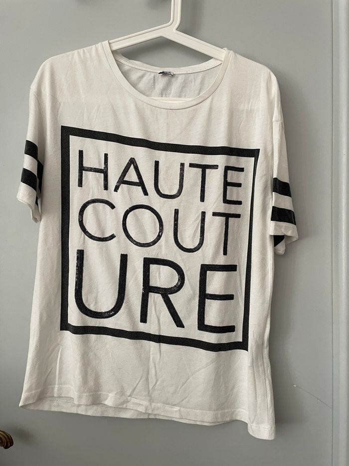 T-shirt blanc et noir femme / Pimkie