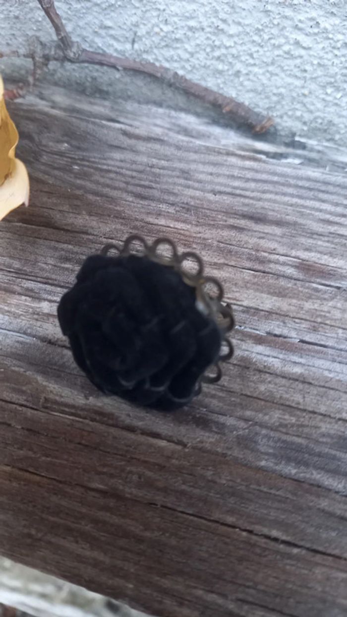 Bague Vintage tissu - photo numéro 2