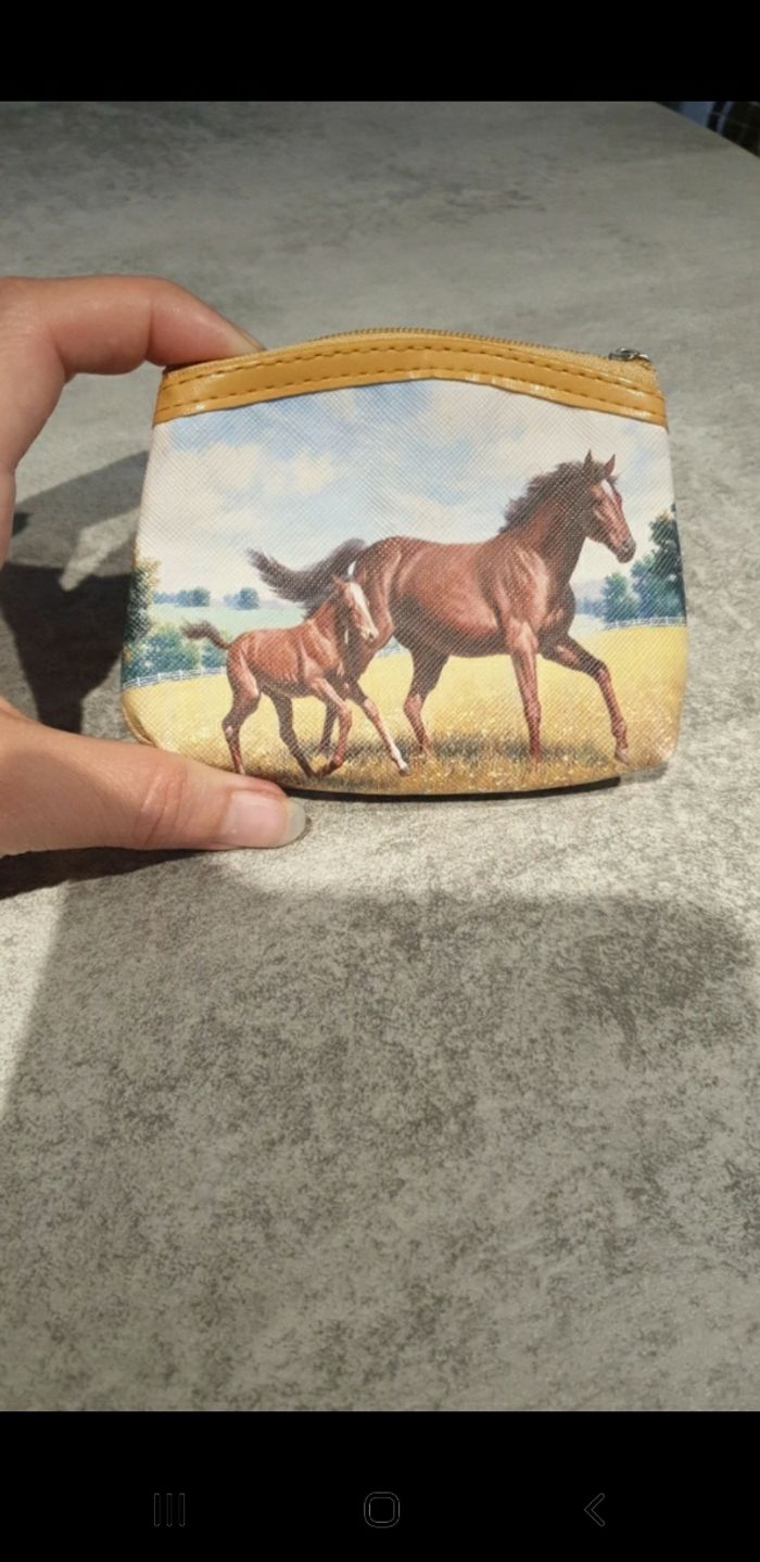 Petit porte-monnaie cheval