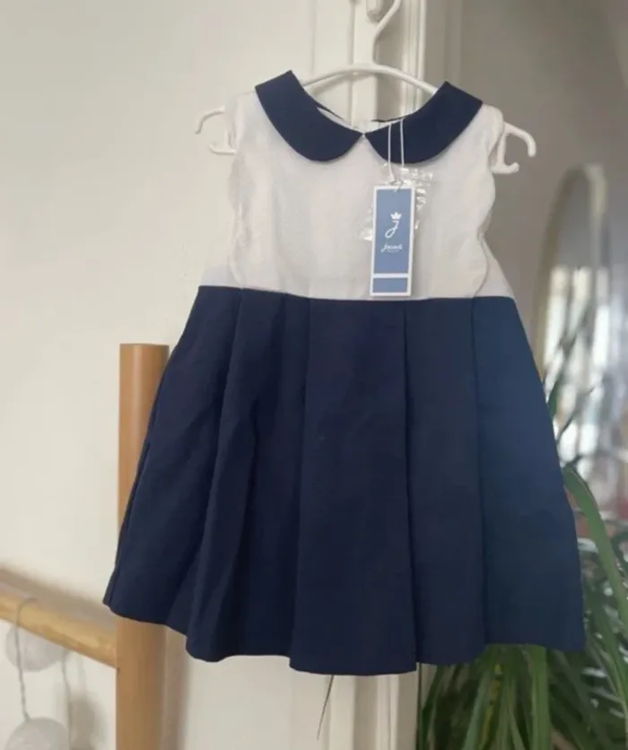 Robe habillée col Claudine Jacadi bébé fille o - photo numéro 7