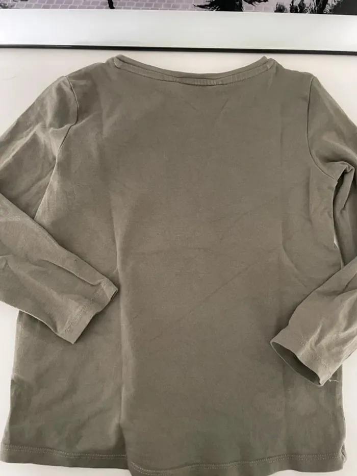 T-shirt kaki lapin h&m 98-104cm - photo numéro 2