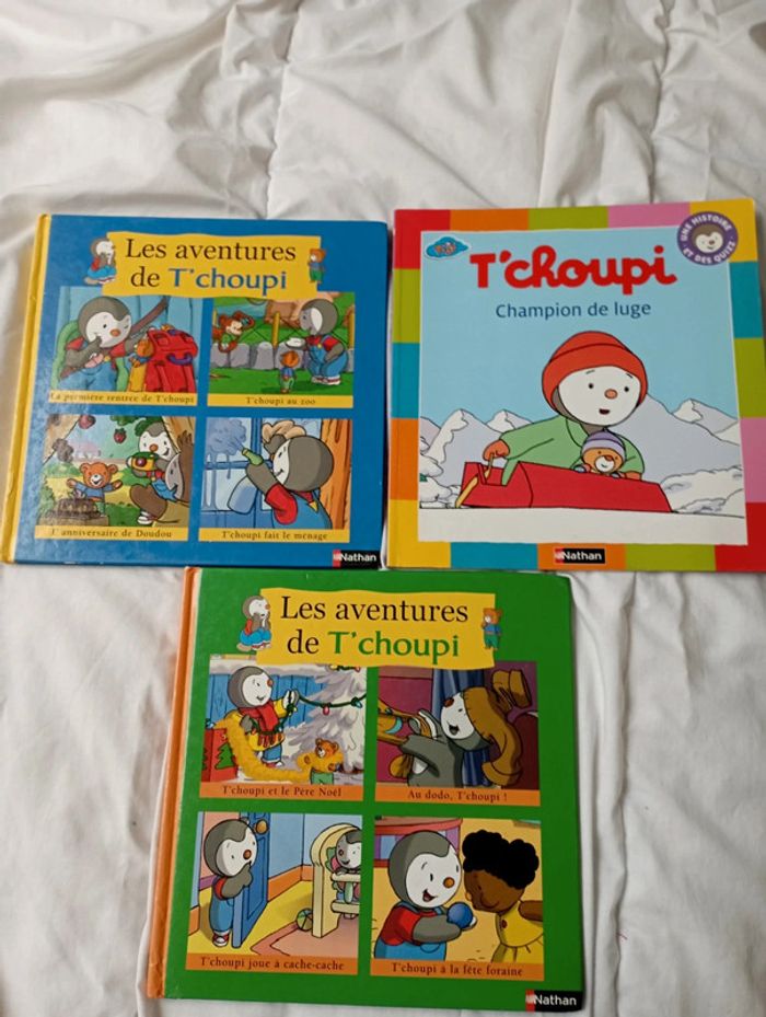Lot 3 livres T'choupi 7€