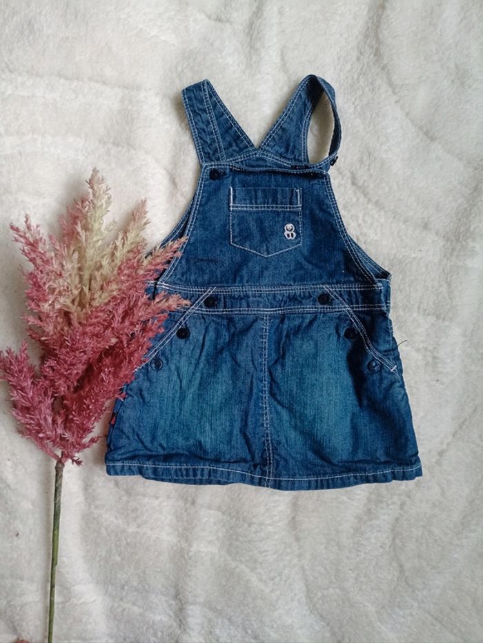 Robe en jean à bretelles