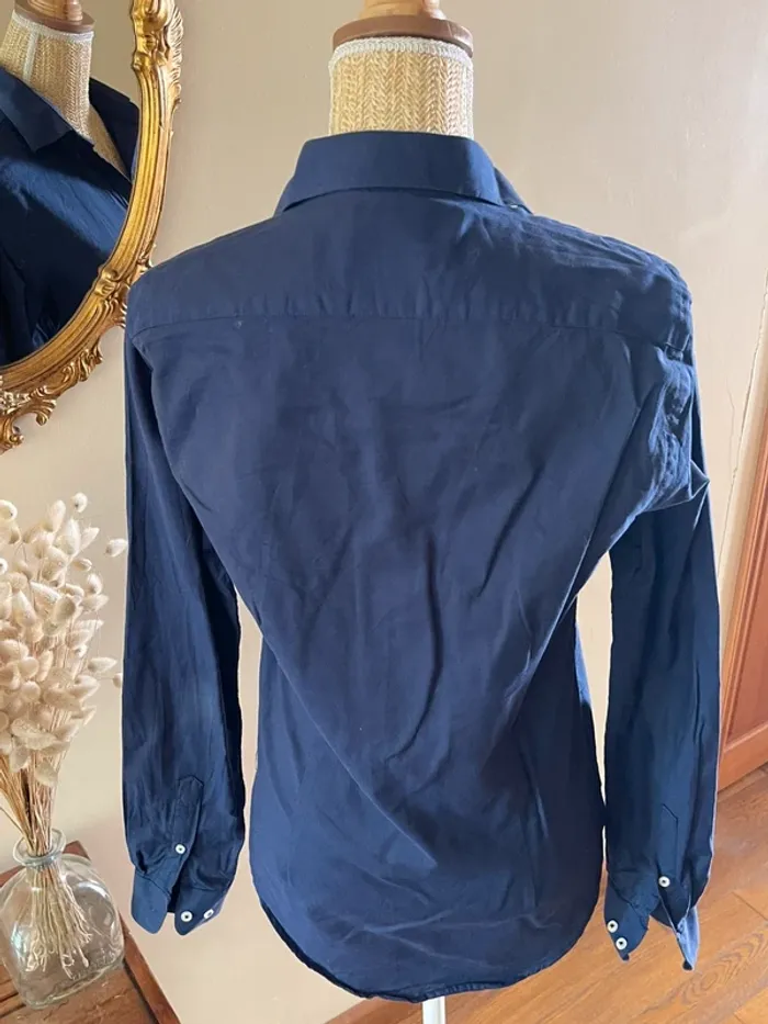 Chemise Zara Man à Manches Longues - Taille S - Bleu Marine - photo numéro 3