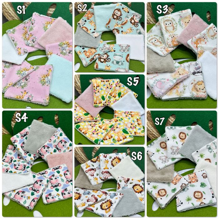 Lot de 24 lingettes lavable fille assortiment aléatoire - photo numéro 9