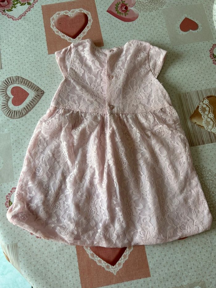 Robe imitation dentelle rose - photo numéro 2