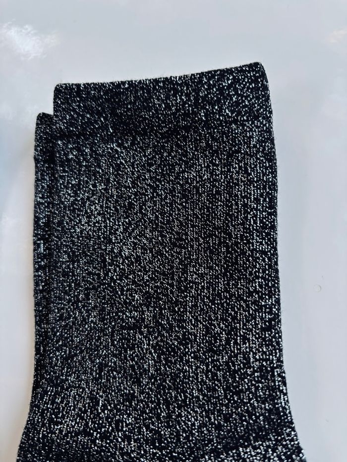 Lot de 2 paires de chaussettes pailletées fille femme - photo numéro 3