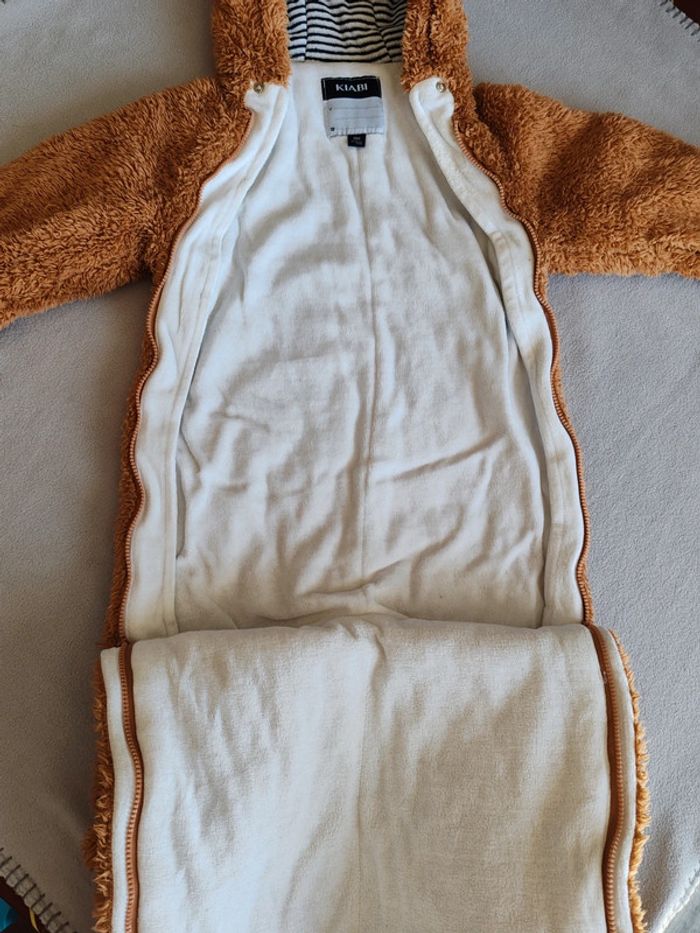 Combipilote ourson marron polaire molletonné main/gant amovible et pied amovible - photo numéro 4