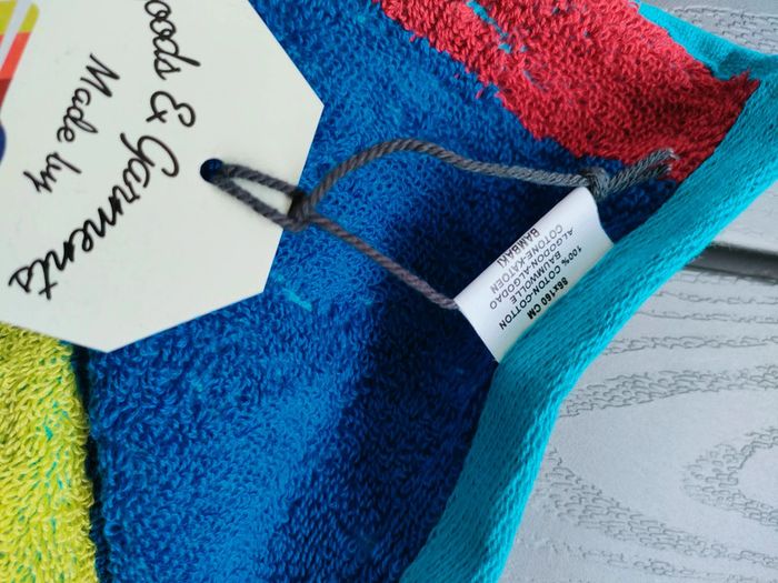 drap de plage bain neuf bleu - photo numéro 2