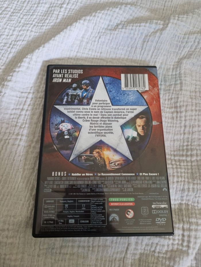 DVD - Captain America First avenger - photo numéro 2