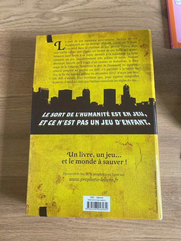 Livre intitulé Prophétie le maitre du jeu - photo numéro 2