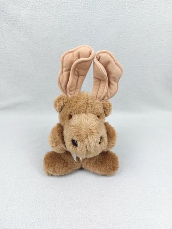 Peluche élan renne 25 cm Wild wonders noeud CANADA TBE