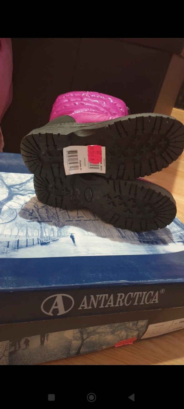 Bottes neuves taille 31 roses paillettées - photo numéro 3