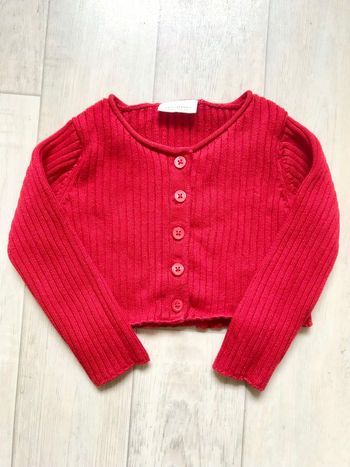 Gilet fin rouge 3-6 mois (Next baby)