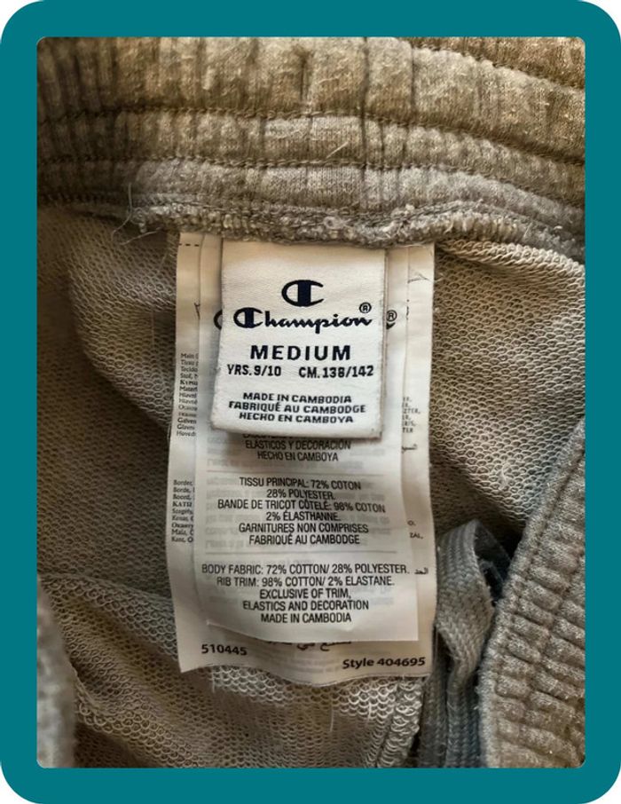 Jogging gris chiné 10 ans mixte - Champion - photo numéro 3