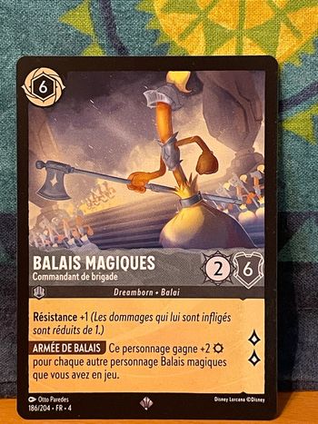 Carte Lorcana - Balais Magiques : Commandant de brigade - 186/204 - FR - 4