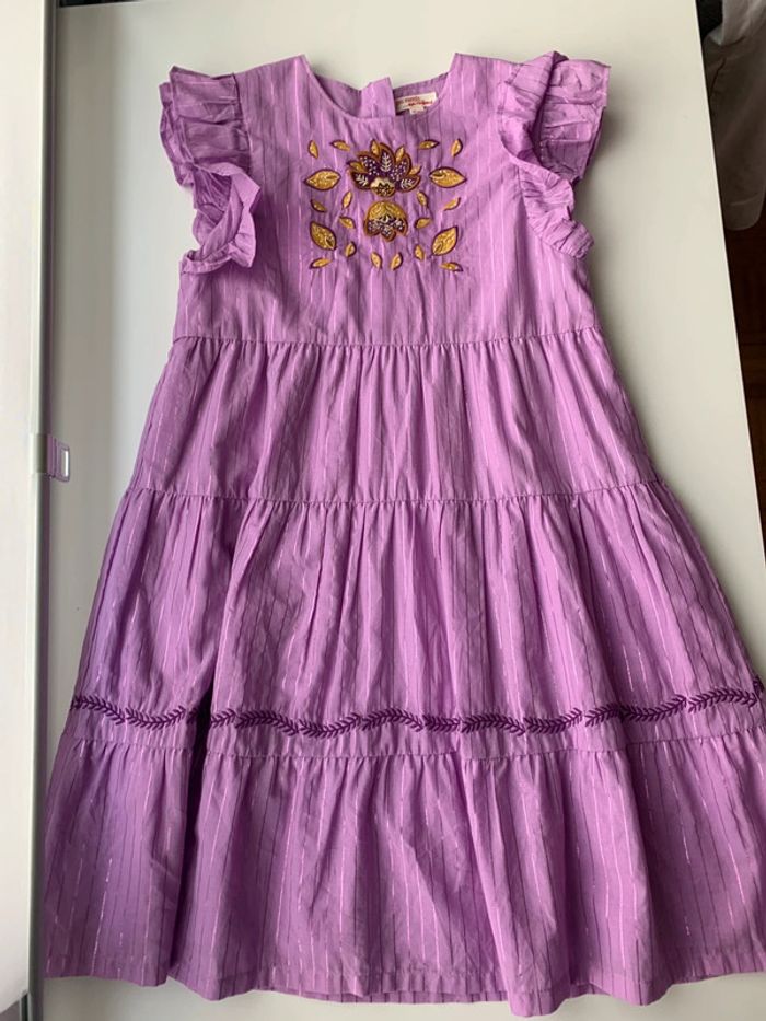Robe violette fille 10 ans