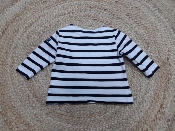 Tee shirt manches longues rayé Hublot 6 mois - photo numéro 5