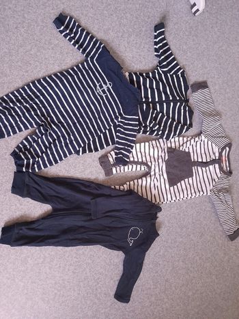 Pyjamas sans pieds 2/4 mois