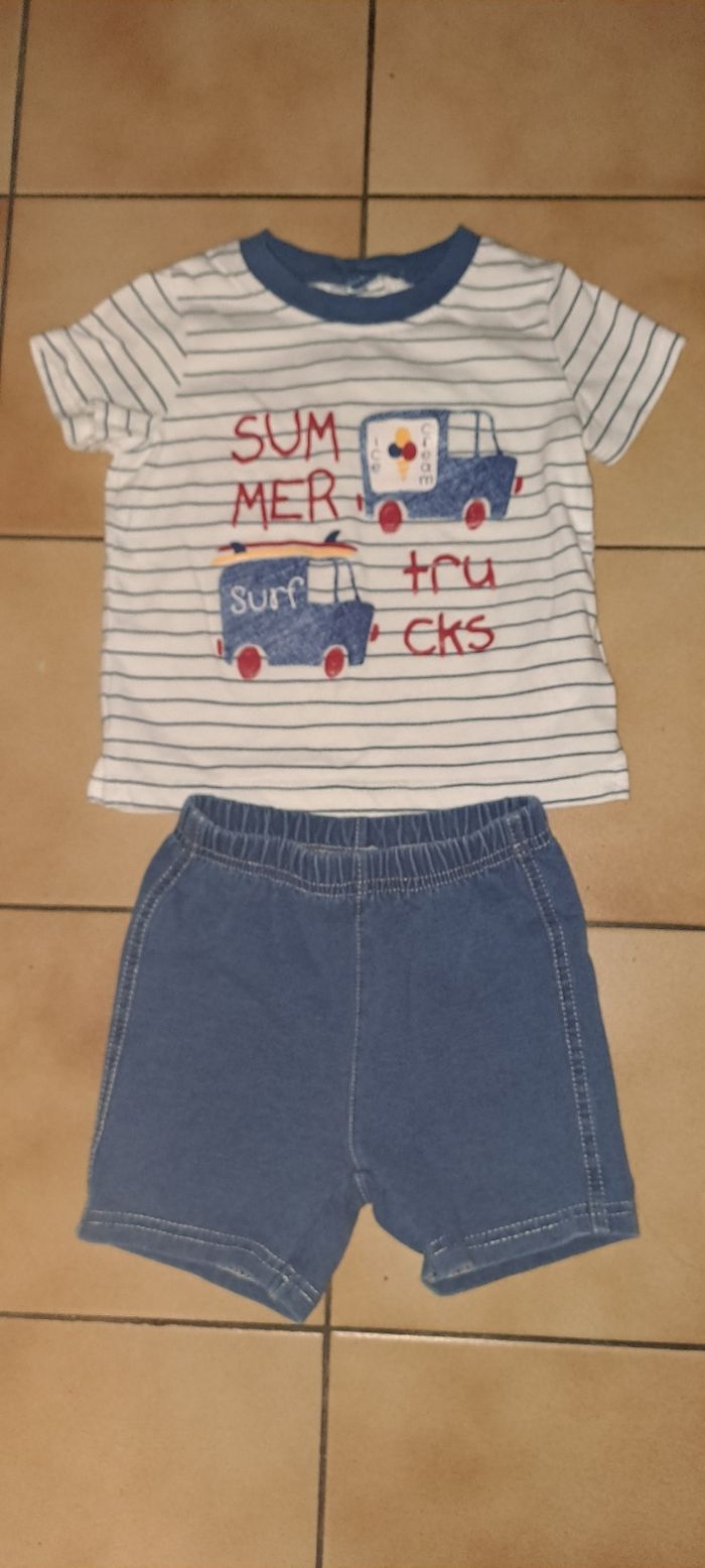 Ensemble short +tee-shirt