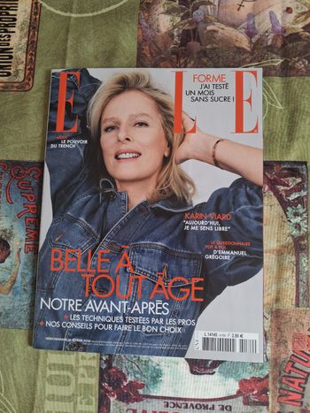 Magazine ELLE | Hebdomadaire Février / Mars 2026 avec Karin Viard 🧡🌞