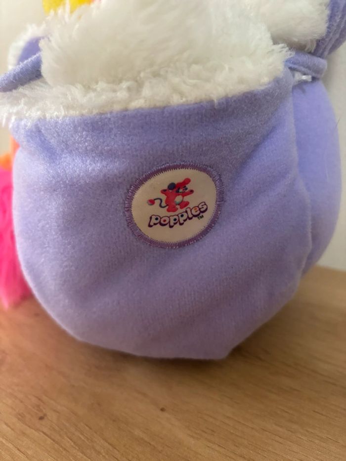 Superbe peluche vintage popples bébé bibsy 1986 - photo numéro 6