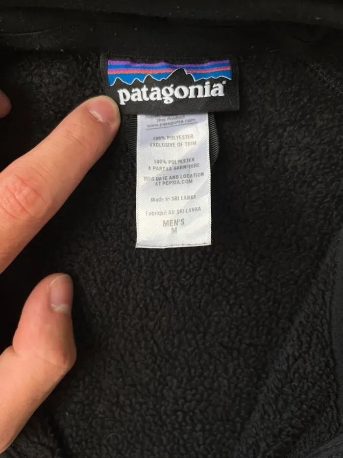 Veste polaire Patagonia sans manche Full Zip logo brodé - Noire - Taille M - photo numéro 4