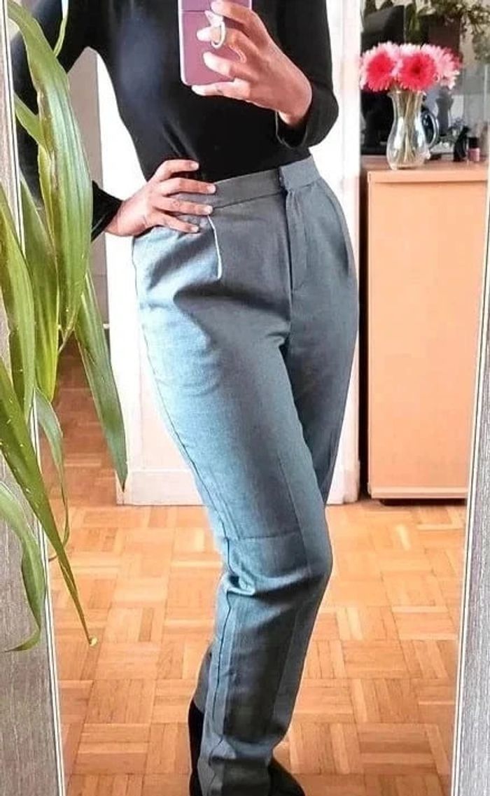 Pantalon vichy New Look Taille 36 slim leg - photo numéro 2