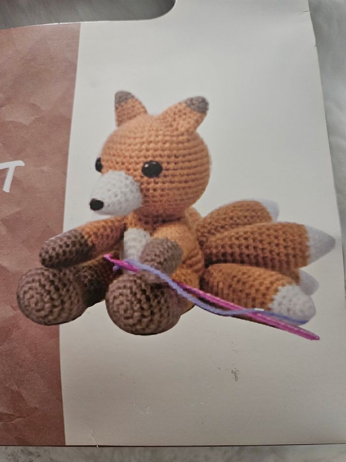 Kit de crochet doudou renard neuf sans étiquette - photo numéro 3