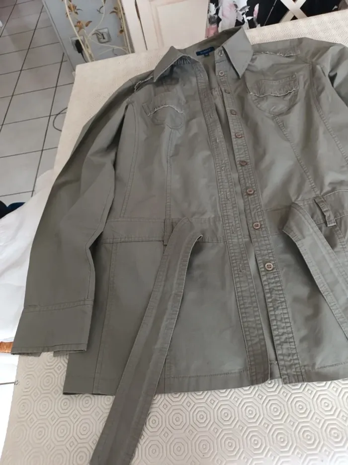 Veste légère Tex taille 40 vert kaki - photo numéro 2