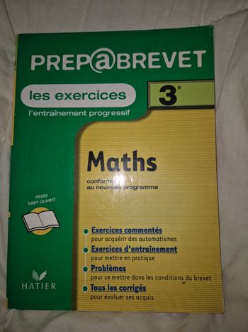 Prepa Brevet Maths 3ème Hatier Exercices