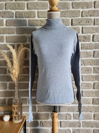 Pull col roulé gris - Un basique facile à assortir