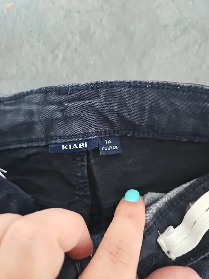 Jean skinny bleu marine 7 ans - photo numéro 4